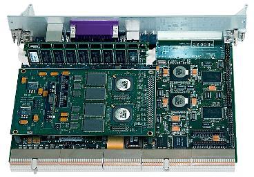 Примерный вид вычислительного модуля Эльбрус‑90микро в конструктиве «Евромеханика» сзади